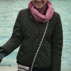 Olive Green Quilted Jacket